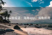 头条深度报道：海角app，海角鹡鸰